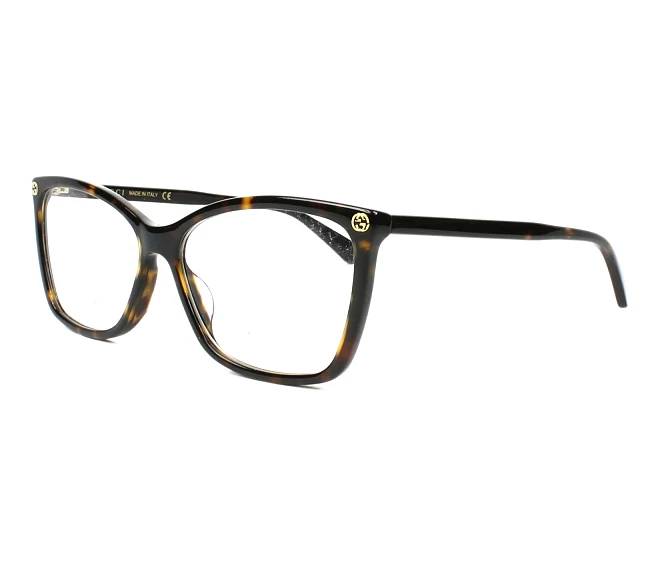 Lunettes de vue Gucci GG-00250 002 56 14 Havane