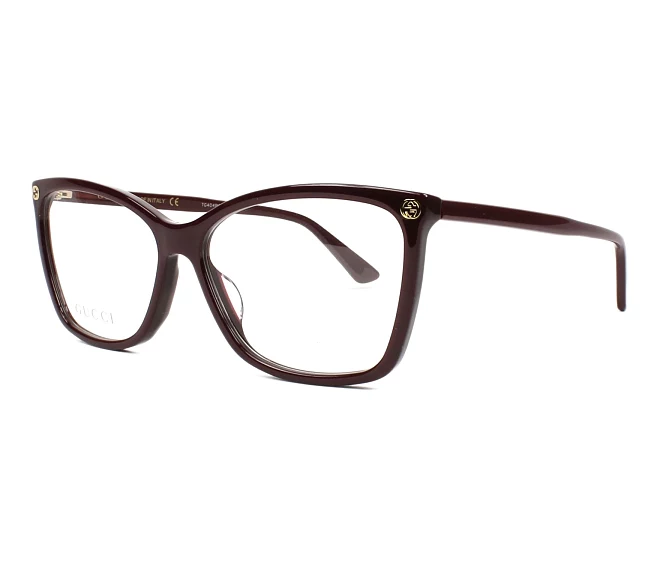 Lunettes de vue Gucci GG-0025-O 007 56 14 Bordeaux