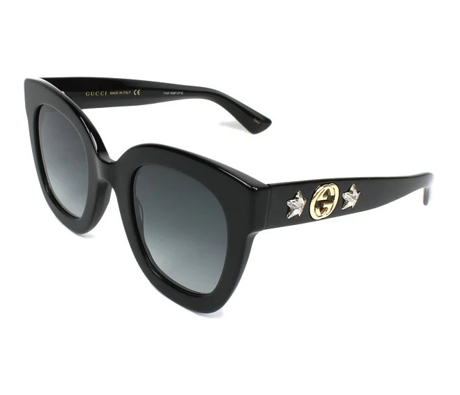 Lunettes de soleil Gucci GG-0208-S 001 49 25 Noir