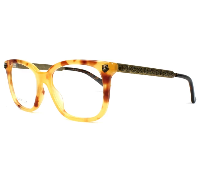 Lunettes de vue Gucci GG-0218-O 005 51 17 BeigeLaiton