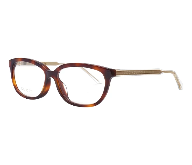 Lunettes de vue Gucci GG-0568-OA 002 55 15 HavaneCristal