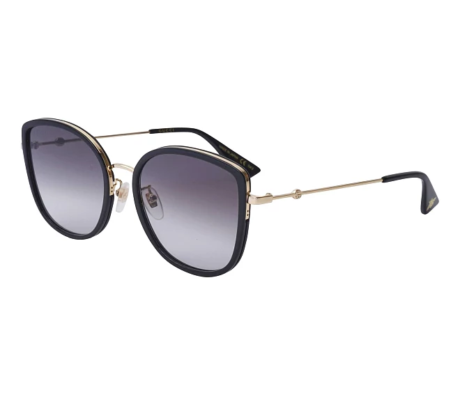 Lunettes de soleil Gucci GG-0606-SK 001 56 19 NoirOr