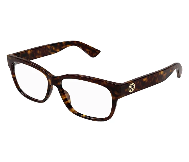 Lunettes de vue Gucci GG1341O 002 55 14 Havane