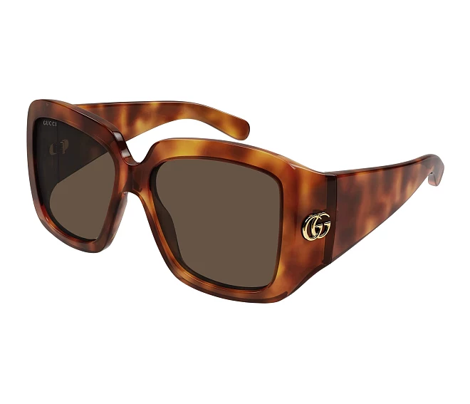 Lunettes de soleil Gucci GG1402S 002 55 16 Havane