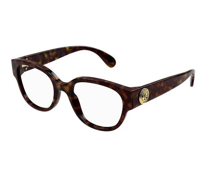 Lunettes de vue Gucci GG1411O 005 53 19 Havane