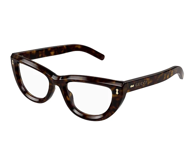Lunettes de vue Gucci GG1521O 002 51 20 Havane