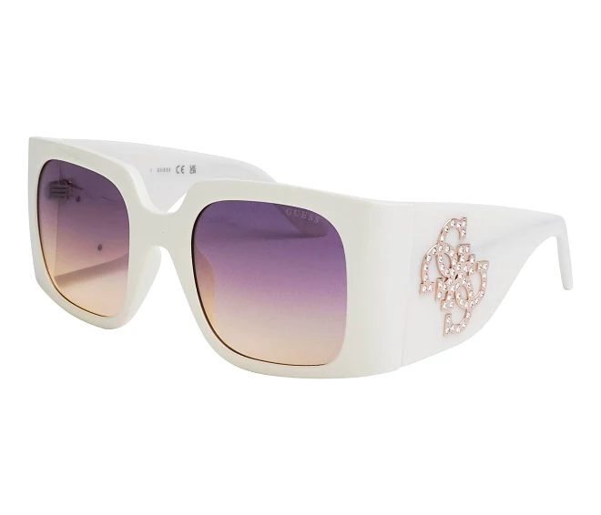 Lunettes de soleil Guess GU00201H 21Z 53 23 Blanc cassé