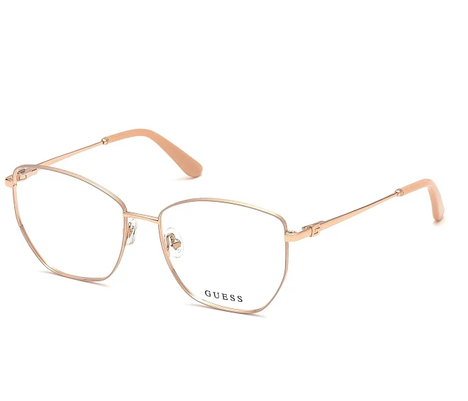 Lunettes de vue Guess GU-2825 028 55 16 Rose doréRose