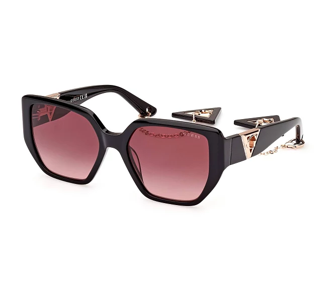 Lunettes de soleil Guess GU7892-S 01T 55 18 NoirRose doré