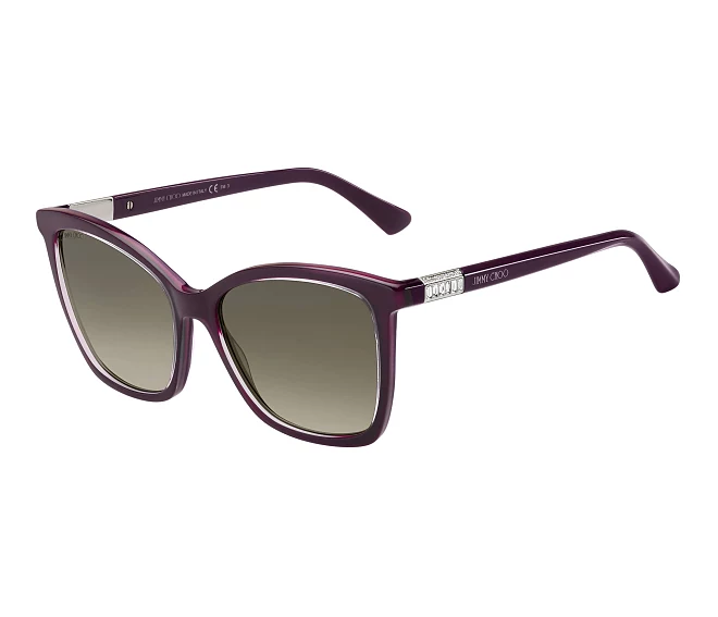 Lunettes de soleil Jimmy Choo ALI-S LHFHA 56 17 PruneArgent