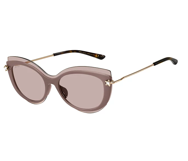 Lunettes de soleil Jimmy Choo CLEA-G-S FWMK1 55 19 NudeRose doré