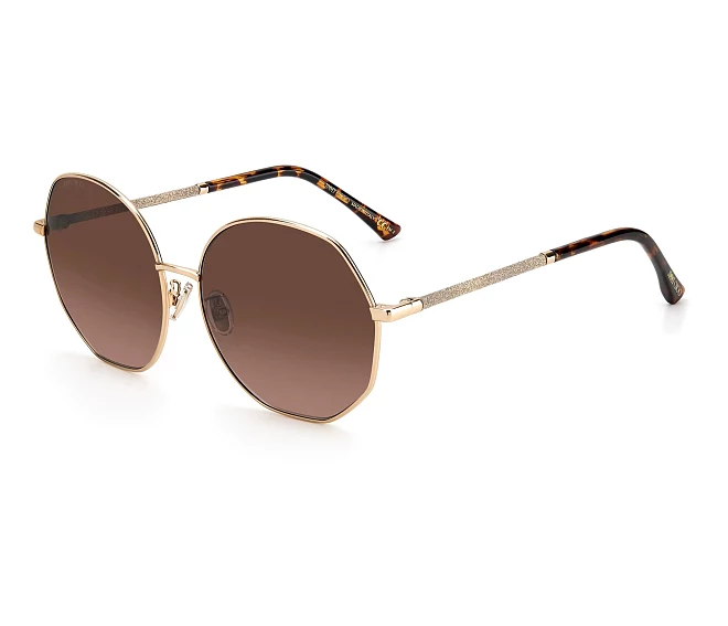 Lunettes de soleil Jimmy Choo CORAL-G-SK 06J/HA 61 15 OrHavane