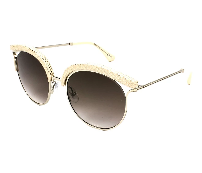 Lunettes de soleil Jimmy Choo LASH-S PTF/JS 53 19 ArgentBeige