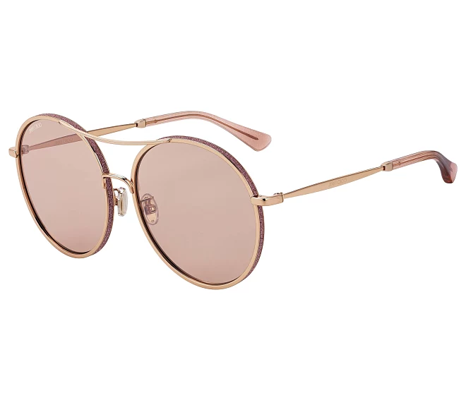 Lunettes de soleil Jimmy Choo LENI-F-S EYR2S 60 17 Cuivre doréRose