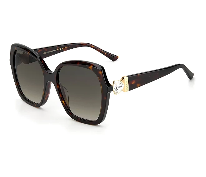 Lunettes de soleil Jimmy Choo MANON-G-S 086/HA 57 18 Havane