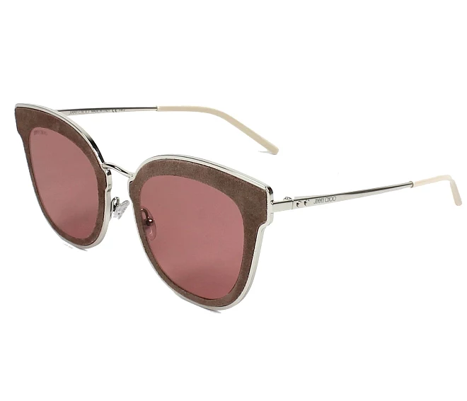 Lunettes de soleil Jimmy Choo NILE-S SOJ/2M 63 12 ArgentBeige