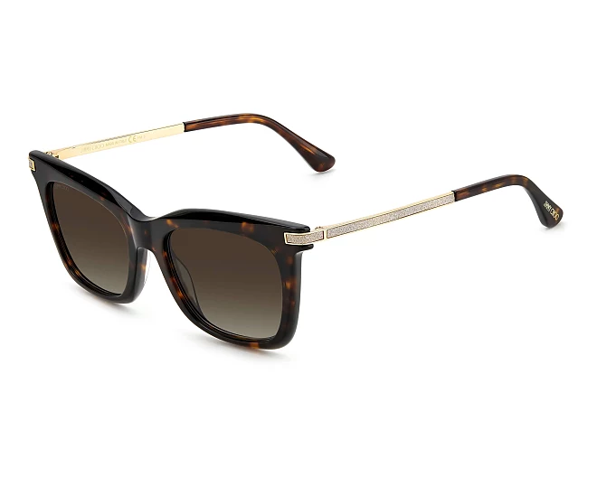 Lunettes de soleil Jimmy Choo OLYE-S 086/HA  52 19 Havane