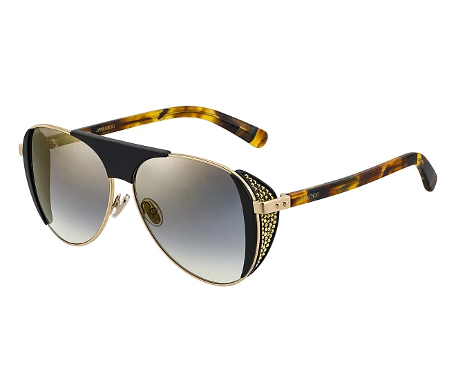 Lunettes de soleil Jimmy Choo RAVE-S J5GFQ 56 13 NoirOr
