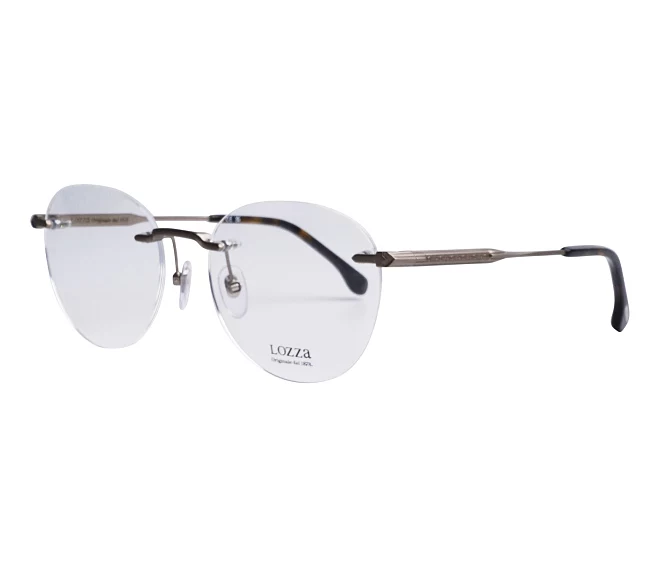 Lunettes de vue Lozza VL2423 P8AF 53 18 AcierHavane