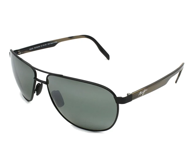 Lunettes de soleil Maui Jim 728 2M 61 16 NoirBeige