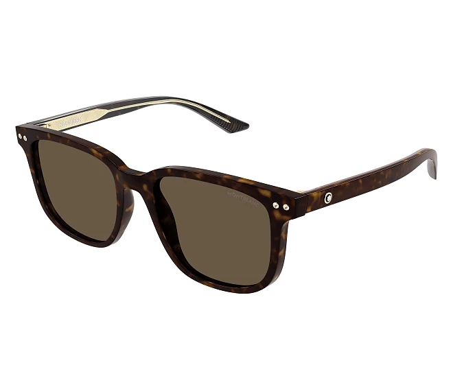 Lunettes de soleil Mont Blanc MB0258SA 002 55 19 Havane