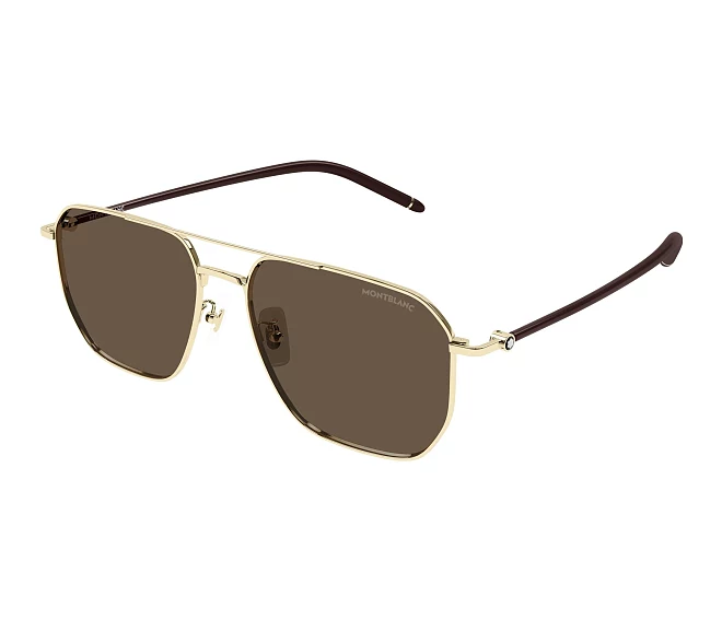 Lunettes de soleil Mont Blanc MB0367SA 003 60 16 Or