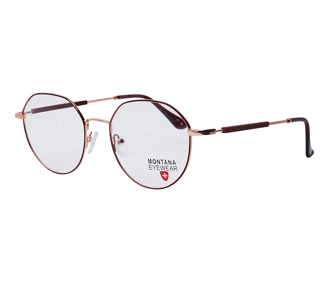 Lunettes de vue Montana MM-593 Pink 53 19 RougeRose doré