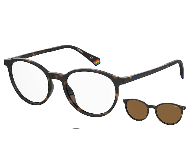 Lunettes de vue Polaroid PLD-6137-CS 086/SP 52 18 Havane