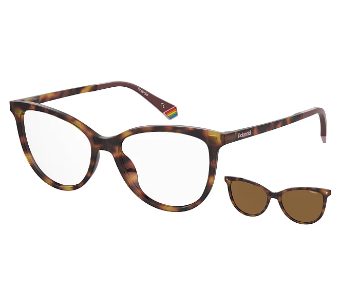 Lunettes de vue Polaroid PLD-6138-CS 086/SP 53 16 Havane