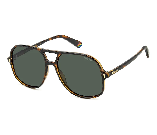Lunettes de soleil Polaroid PLD-6217-S 086/UC 57 15 Havane