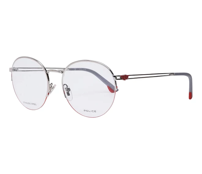 Lunettes de vue Police VPL880 579Y 52 18 ArgentRouge
