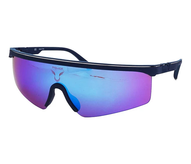 Lunettes de soleil Police SPLA-28 6C9B   BleuAcier
