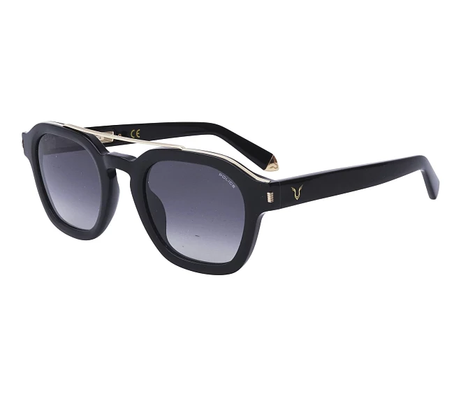 Lunettes de soleil Police SPLC47 0BLK 50 24 NoirOr
