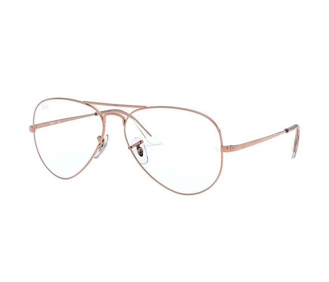 Lunettes de vue Ray-Ban RX-6489 3094 55 14 Rose doré