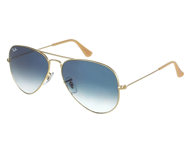 Lunettes de soleil Ray-Ban RB-3025 001/3F 55 14 Or