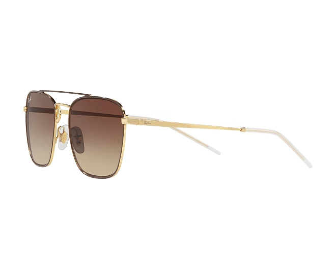 Lunettes de soleil Ray-Ban RB-3588 905513 55 19 MarronOr