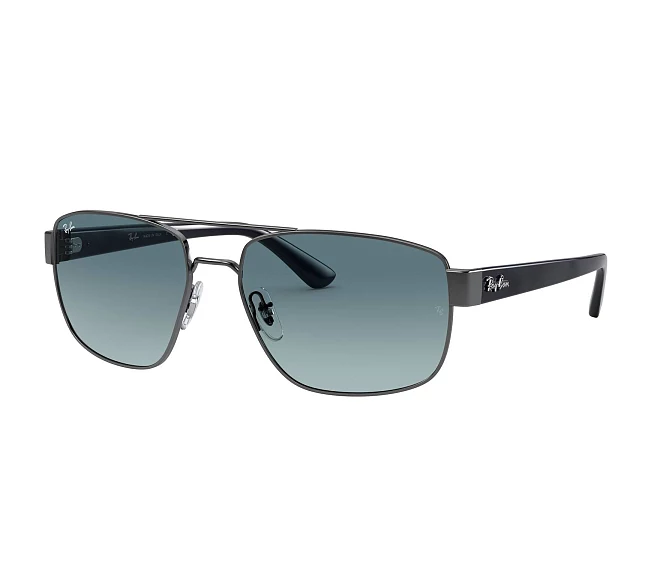 Lunettes de soleil Ray-Ban RB-3663 004/3M 60 17 GunmetalBleu