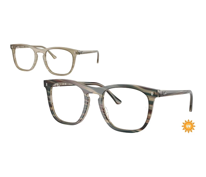 Lunettes de vue Ray-Ban RX2210V 8381 51 21 Gris