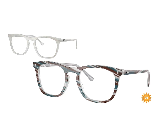 Lunettes de vue Ray-Ban RX2210V 8382 51 21 Bleu