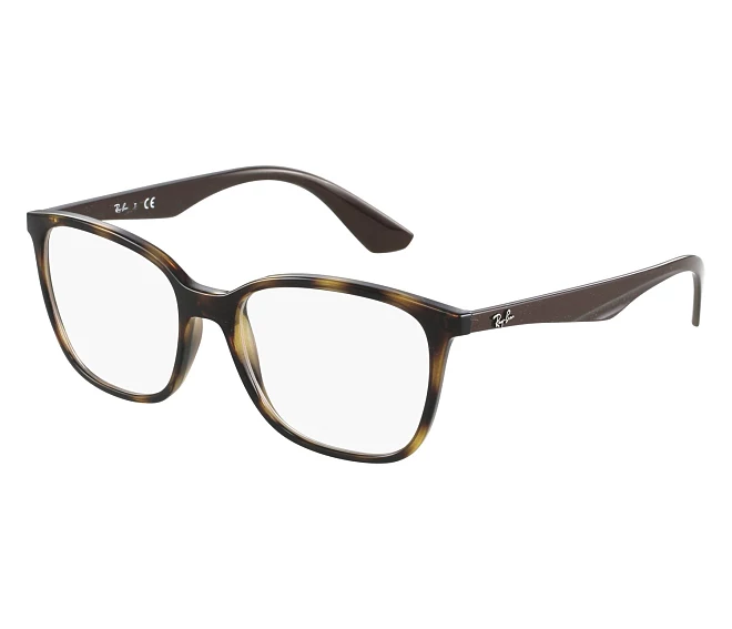 Lunettes de vue Ray-Ban RX7066 5577 52 17 Havane
