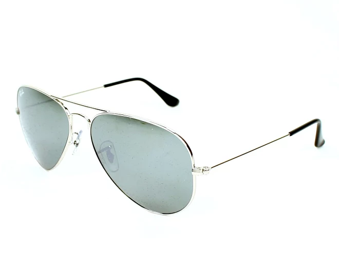 Lunettes de soleil Ray-Ban RB-3025 W3277 55 14 Argent