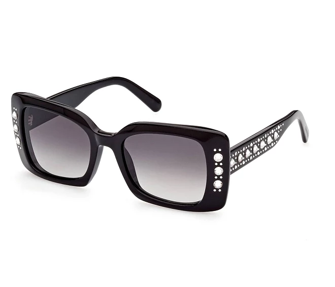 Lunettes de soleil Swarovski SK0370S 01B 52 19 Noir