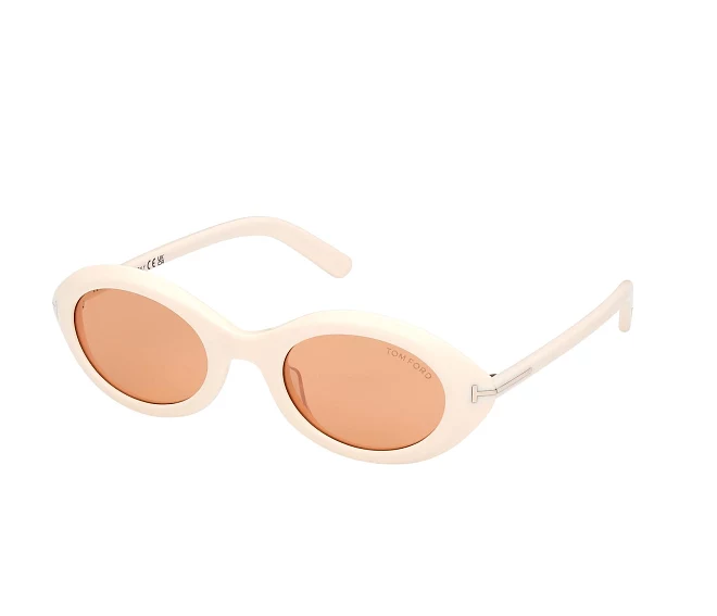 Lunettes de soleil Tom Ford FT1186S 25E 51 23 Blanc cassé