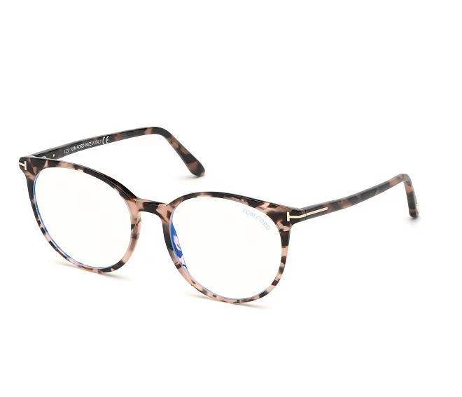Lunettes de vue Tom Ford FT-5575-B 054 51 18 Havane nude