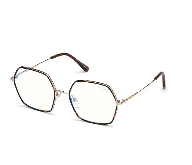 Lunettes de vue Tom Ford FT-5615-B-V 052 55 18 HavaneOr