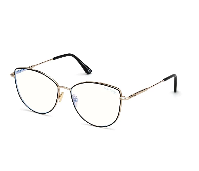 Lunettes de vue Tom Ford FT-5667-B-V 005 55 15 NoirArgent avio