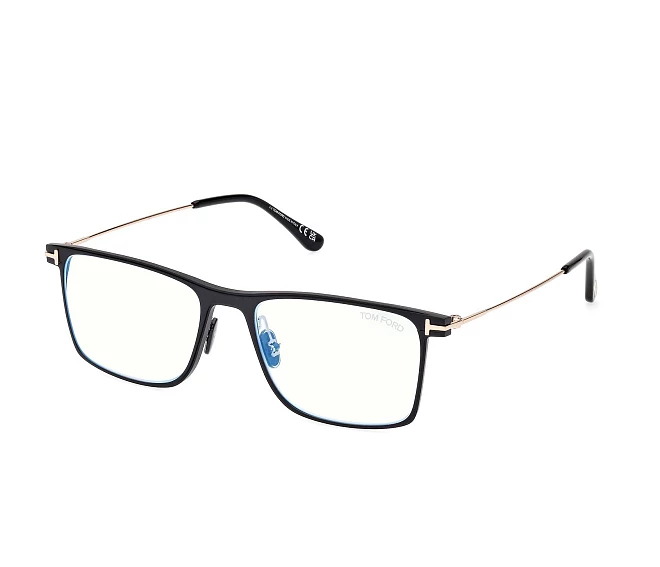 Lunettes de vue Tom Ford FT-5865-B/V 002 55 18 NoirOr