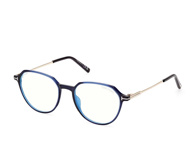 Lunettes de vue Tom Ford FT-5875-B-V 090 52 18 BleuNoir