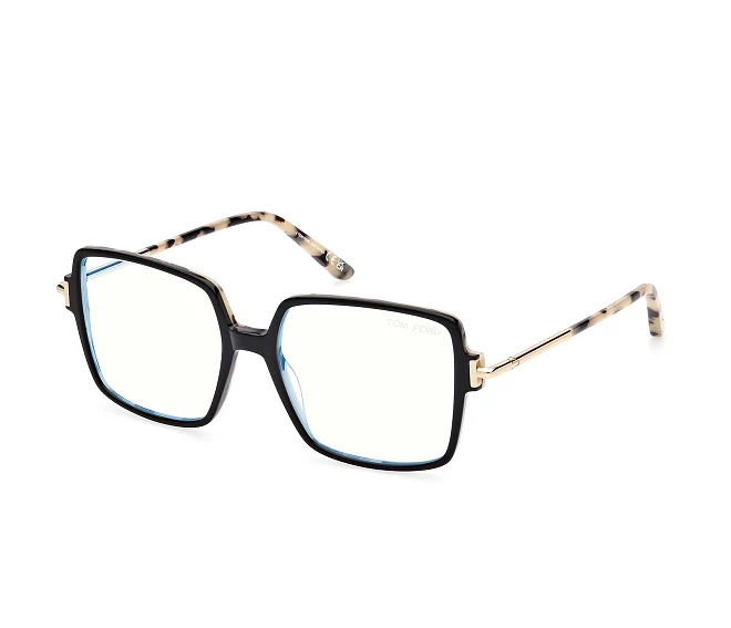Lunettes de vue Tom Ford FT-5915-B-V 005 53 16 NoirHavane nude
