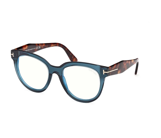 Lunettes de vue Tom Ford FT5987-B/V 092 52 19 BleuHavane